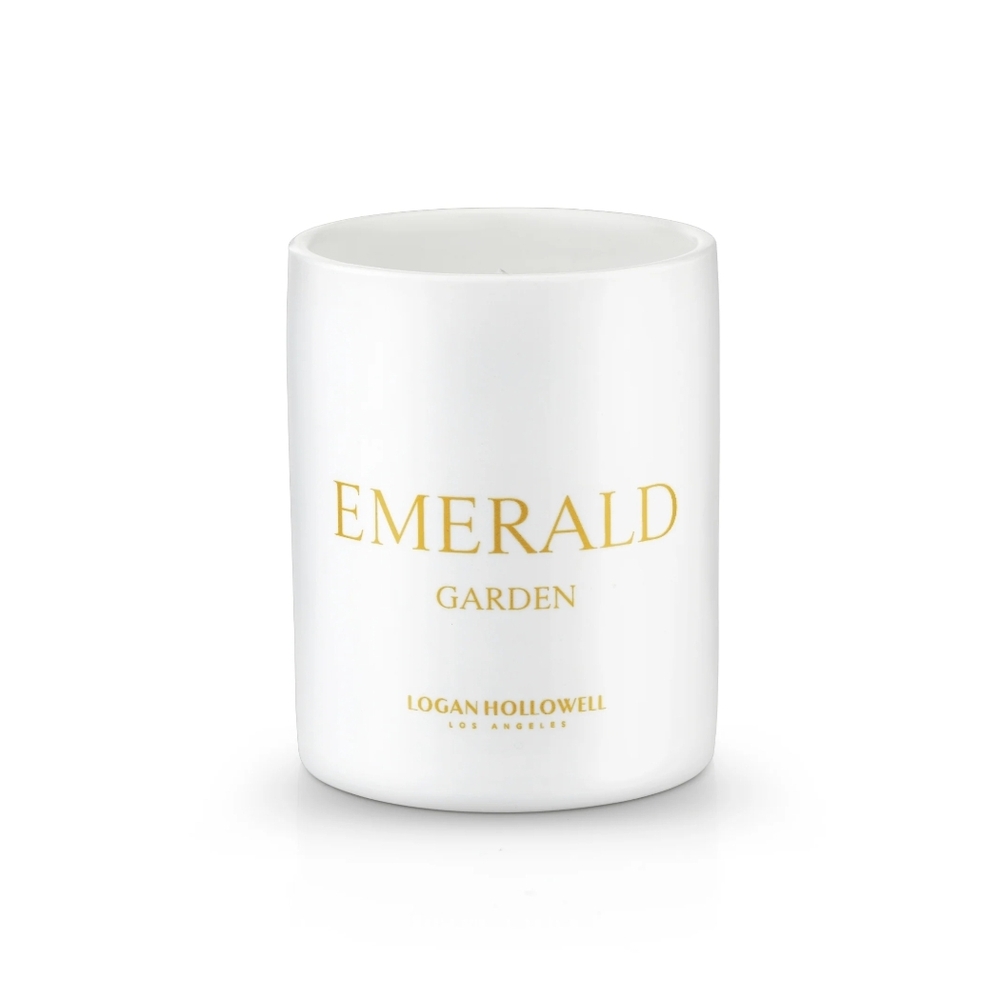 Logan Hollowell Emerald Garden Candle - White